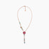 Aquamarine & Multi-Color Sapphire & Pearl & Fancy Diamond Floral Gold Necklace