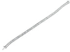 Round Diamond 6 Carat Tennis Line Classic Fashion 14 Karat White Gold Bracelet