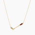 Golf Club Tiger Eye Stone & White Diamond 18K Yellow Gold Pendant Necklace