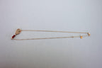 Tennis Racket Red Carnelian Handle Green Emerald Tennis Ball Jewelry 18 Karat Ro