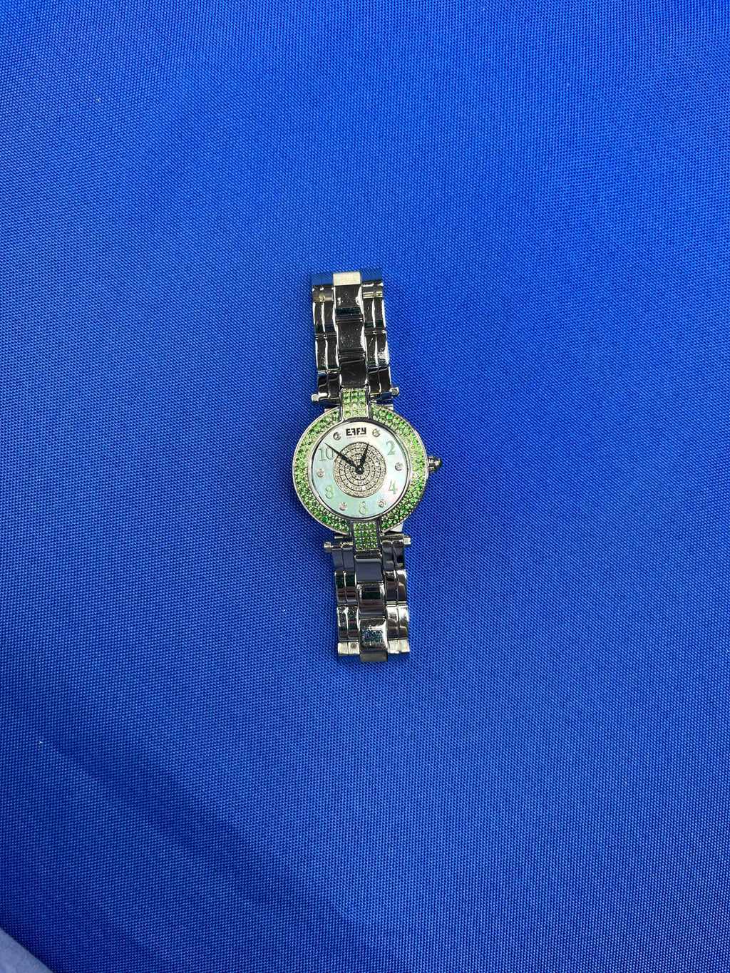 Tsavorites & Diamonds Pave Dial Luxury Swiss Quartz Exotic Watch
