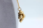 Diamonds Golden Spheres Gold Balls Geometric Bells Motif 18K Gold Necklace