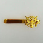Vintage American Dollar Coin Bald Eagle Yellow Gold Vermeil Sterling Silver Tie