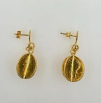Vintage Genuine Real Dollar Coin Yellow Gold Vermeil Sterling Silver Charm Drop 