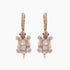 Turtles Fancy Diamond & Red Ruby & White Pearl 18K Rose Gold Animal Earrings