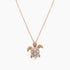 Turtle Fancy Diamond & Ruby & White Pearl 18K Yellow Gold Pendant Necklace