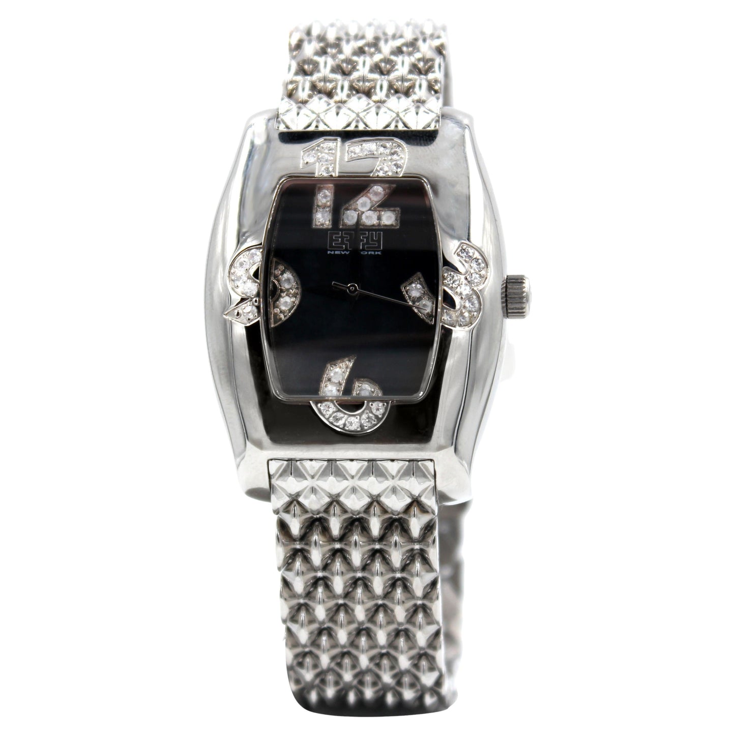 white sapphires pave dial luxury swiss quartz exotic watch