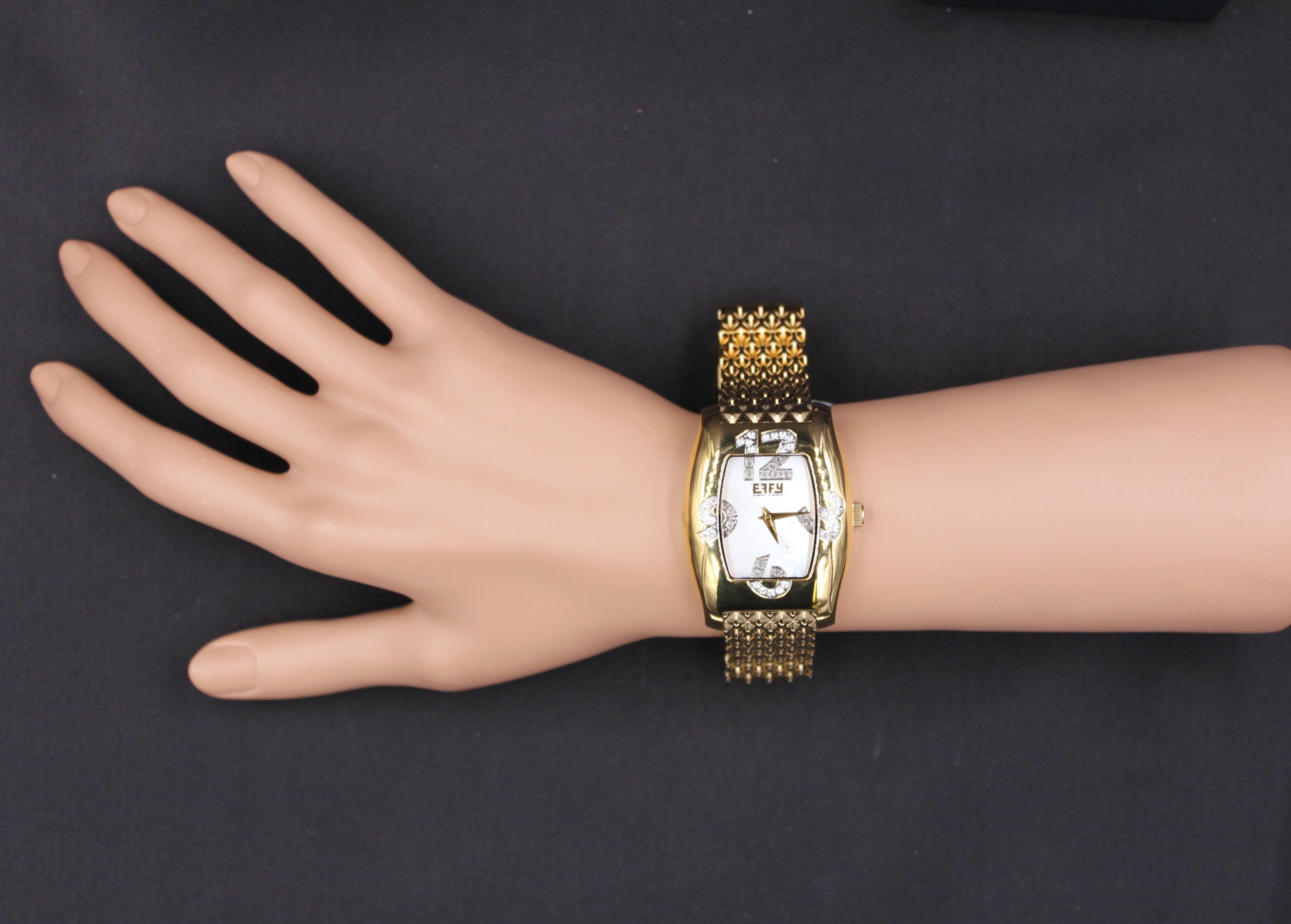 White Sapphires Pave Dial Luxury Swiss Quartz Exotic Watch