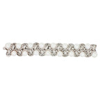 White South Sea Pearl Diamond 18 Karat White Gold Statement Chunky Bracelet