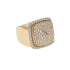 Fred Pain de Sucre Diamonds & 18K Yellow Gold Signet Ring