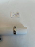 Men's Diamond Channel Set 14K White Gold Band Classic Ring