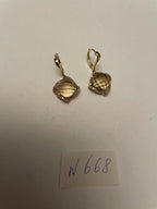 Lemon Quartz Checkerboard Diamond Halo 14K Yellow Gold Statement Earrings