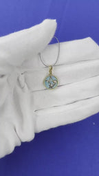 Diamond Flying Dove Bird Soaring Sky  Peace Devotion Love Hope 18 Karat Yellow G