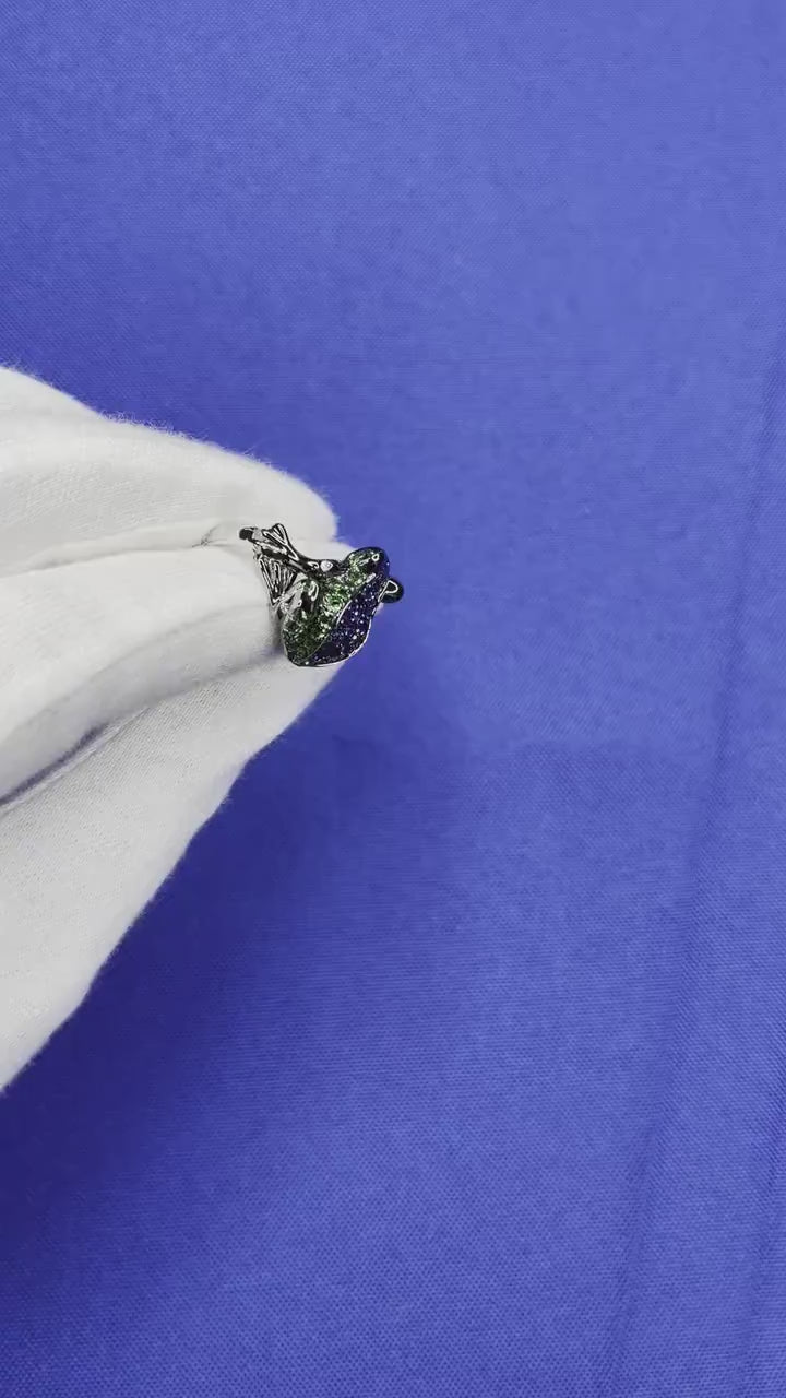Midnight Lucky Frog - Ring