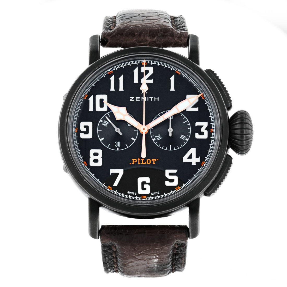 Zenith Pilot Type 20 stainless steel watch 45 mm